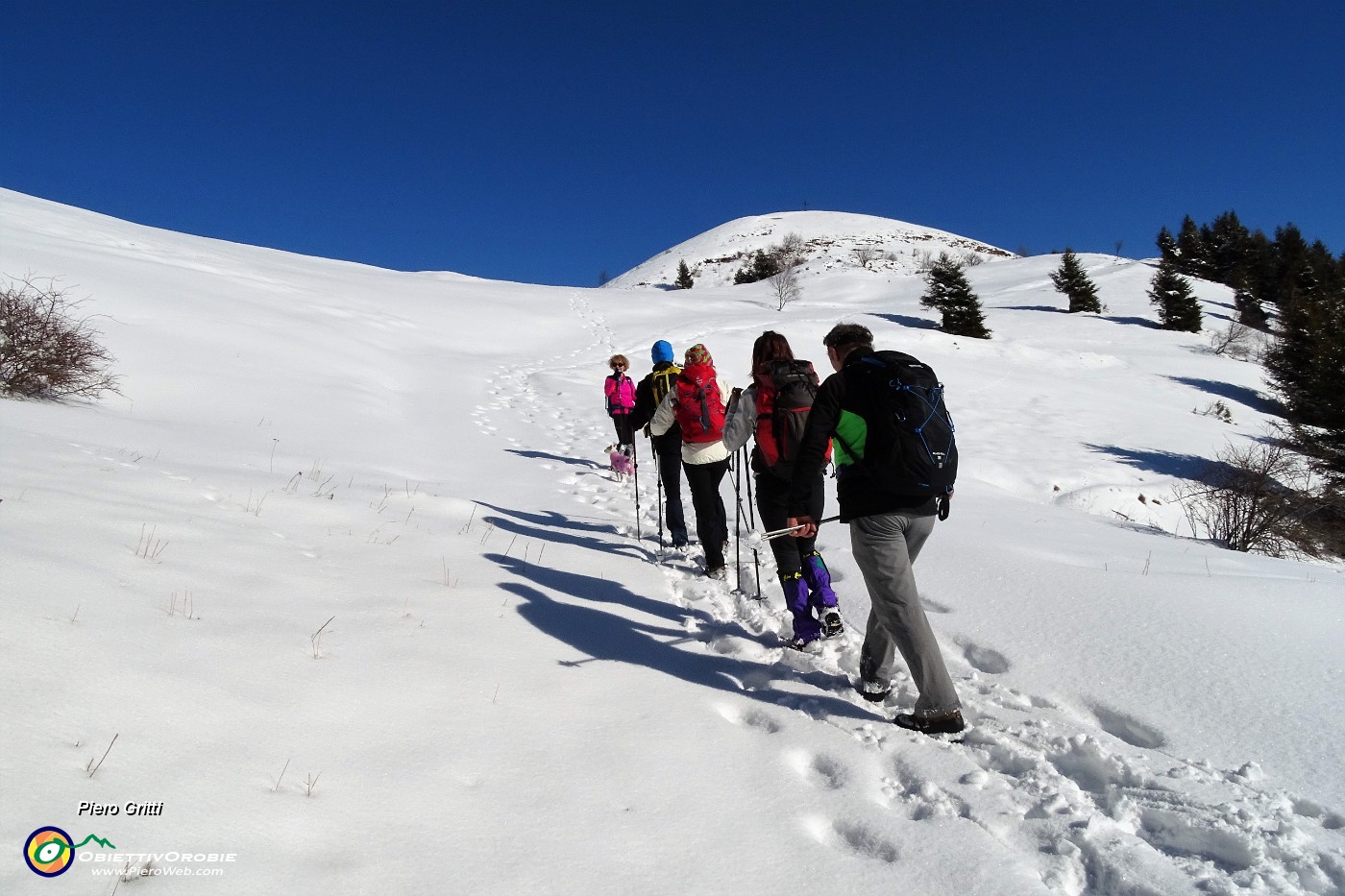 19 Saliamo tracciando su neve fresca e farinosa .JPG
